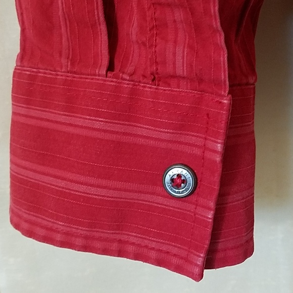 Armani Exchange A/X Red Button Down Dress Shirt XL - Picture 5 of 6